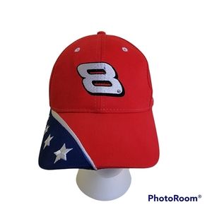 Red Blue White #8 Dale Earnhardt Jr. Baseball Cap Hat